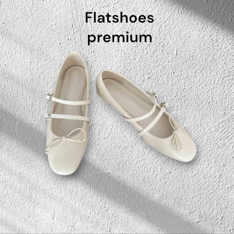 Sepatu Flatshoes wanita premium sol karet silva gesper dobble Kerja wanita 7