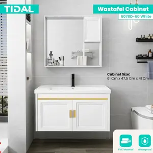 Wastafel Kabinet Cermin Kamar Mandi Minimalis Tidal TD6074A / TD6078D