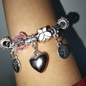 Gelang Manik-manik DIY Multi-elemen Paduan Tembaga Baja Tahan Karat Berlian Imitasi Perhiasan Mode