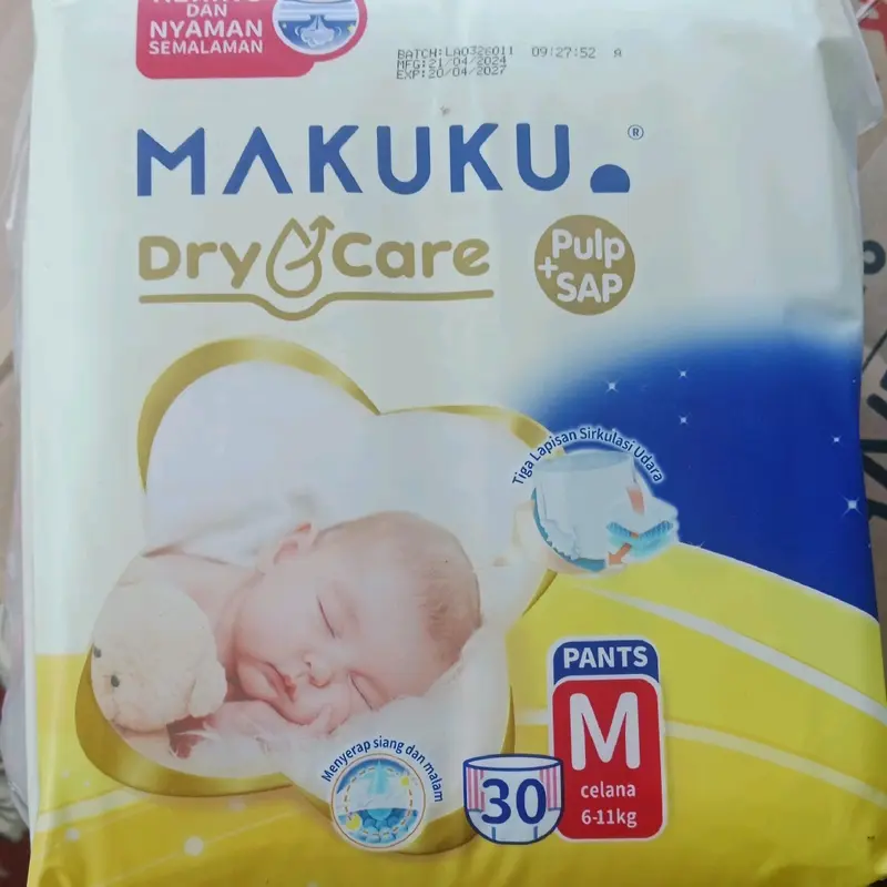 Pampers Makuku Diapers Pants M30 (Paket 1 ball) Bayi 4