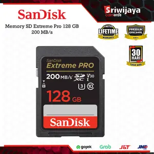 Memory SD SanDisk Extreme Pro 128 GB 200 MB/s