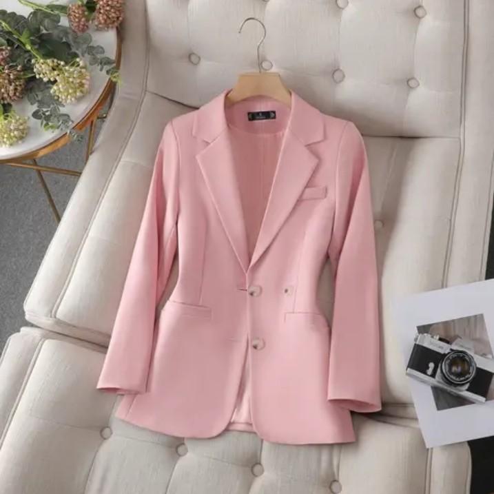 Blazer Wanita Korea Slim fit Jas Kerja wanita Slimfit body Formal 4