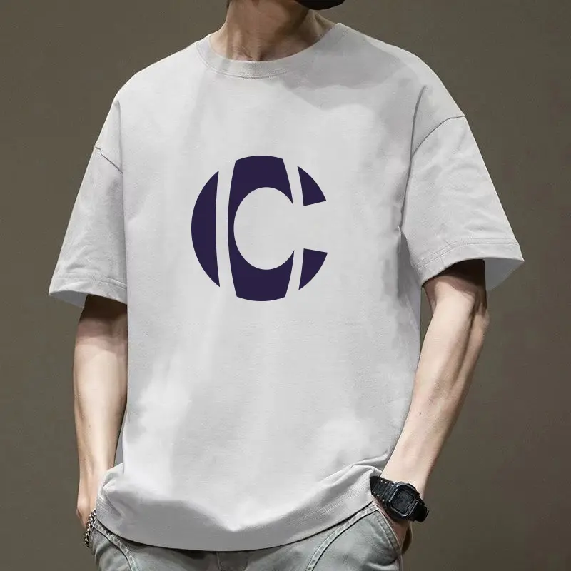 Men top T-shirt casual short sleeved T-shirt men tops summer Fabric Menswear tee