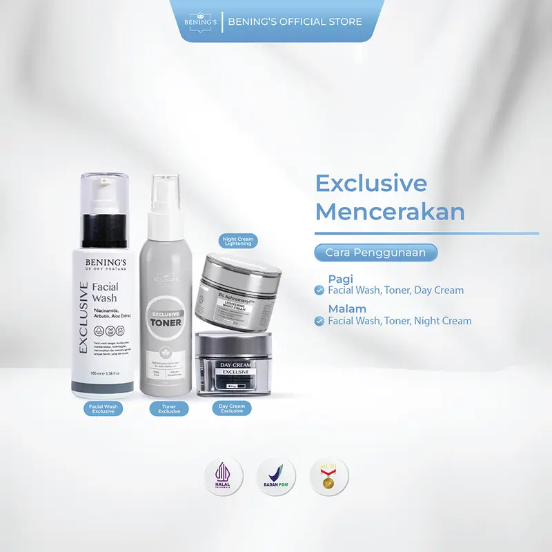 Bening Skincare Dr Oky Pratama Benings Exclusive Facial Wash Sabun Pecuci Muka Wanita By Beningsofficialpusat Wajah Bening'S Pencuci Mencerahkan Membersihkan Pencerah Acid Cair Cleanser Extract 3