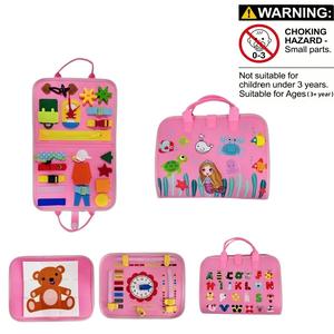 Tablero de Actividades Educativas Montessori, Desarrolla Habilidades Sensoriales y Motrices, Ideal para Viajes, Regalo Perfecto para Niños