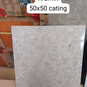 KERAMIK LANTAI 50X50 GLOSSY LINCOLN GY