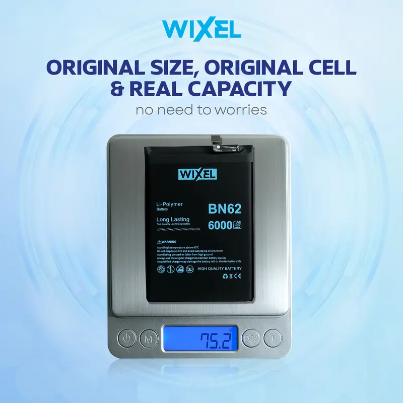 WIXEL Baterai Compatible For Poco M3 Redmi 9T BN62 Real Capacity Batre Batrai Battery Double Power Dual BN 62 2