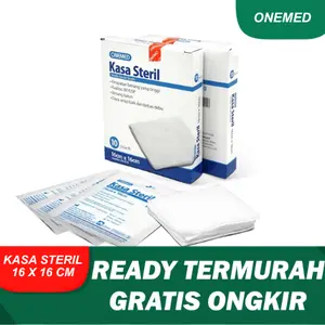 ONEMED KASA STERIL 16X16 KSB10 GAUZE SWAB DENGAN DAYA SERAP BAIK READY STOCK ORIGINAL