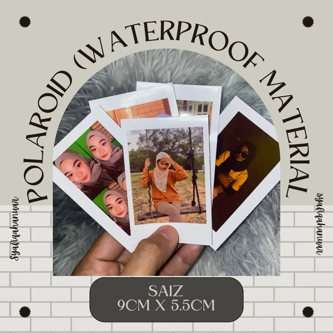 Print Polaroid Murah (waterproof material)