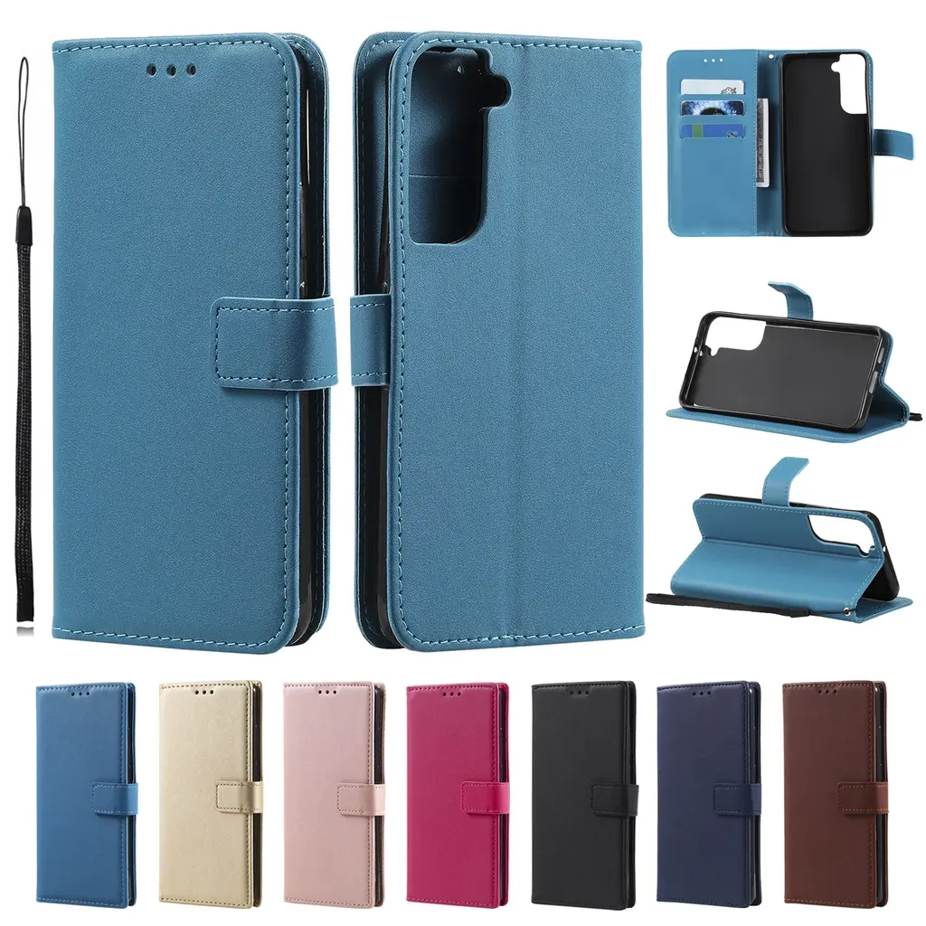 Leather Case For Samsung Galaxy s10 s10 plus s10lite  s20  s22  s22ultra  S20-FE  Funda Flip Wallet Case