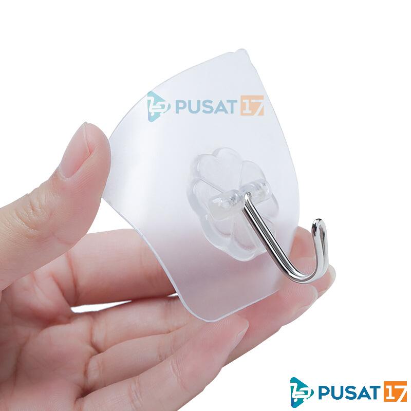 PUSAT17 GANTUNGAN TEMPEL HOOK AJAIB GANTUNGAN DINDING KAIT MAGIC SERBAGUNA KAMAR MANDI DAPUR / HANGER 1