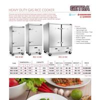 Gambar Heavy Duty Gas Rice Cooker GETRA RSC 12MC / RSC 12 MC Pemasak Nasi - Streamer 48 Kg dari Refcon Polar Nusaindo Kota Tangerang 4 Tokopedia