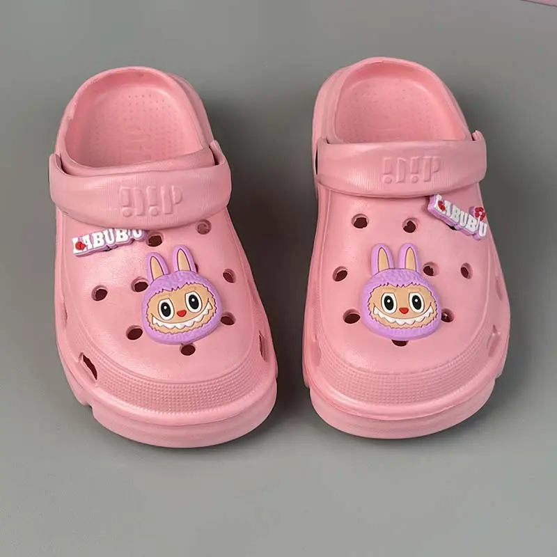 Sandal Baim Anak Perempuan Motif Labubu Sol Lembut Anti-selip Bahan Premium EVA Sandal anak-anak 2