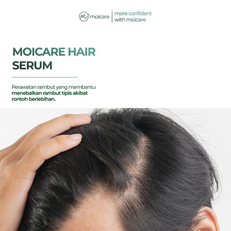 Moicare Hair Serum - Anti Hair Fall Treatment With Biotin Keratin Ginseng Chammomile Extract Mengatasi Rambut Kering & Rontok Mengkilaukan Menyuburkan Menghaluskan Rambut Perawatan Haircare 3