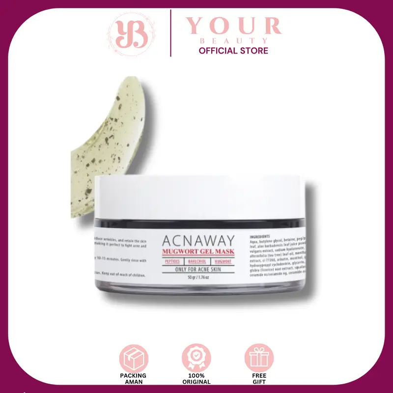 ACNAWAY - Mugwort Gel Mask / Masker Merawat Kulit Berjerawat 0