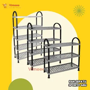 RAK SEPATU SPORTY SUSUN 5 / RAK SEPATU SPORTY SUSUN 4 / RAK SEPATU SPORTY SUSUN 3 / RAK SEPATU PLASTIK ANTI KARAT