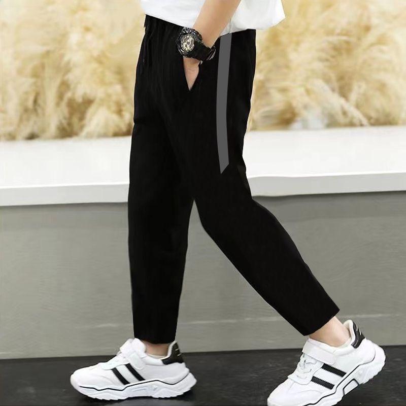 200GSM Seluar Budak Seluar Panjang Sekolah Menengah Sukan Budak / Unisex Kid Pants / Kid Long Pant School Pants for Kids Cotton Clothes Fabric