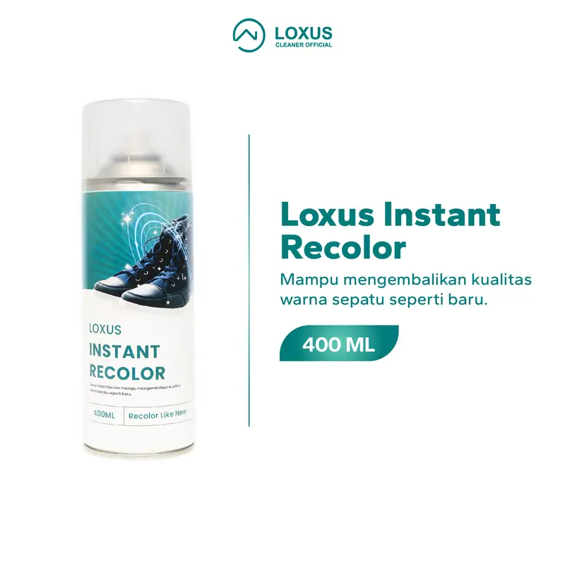 Loxus Instant Recolor Mampu Mengembalikan Warna Sepatu Pudar Seperti Baru Lagi Shoe Pria Sneaker Hitam 0