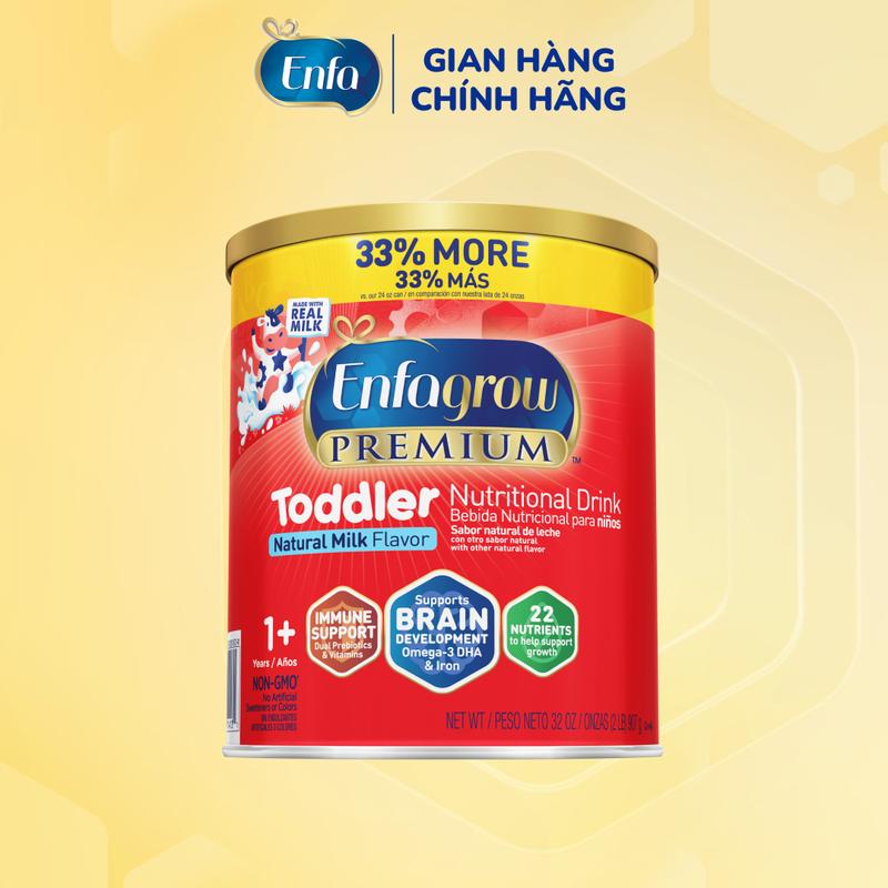 Thực phẩm bổ sung Enfagrow Premium Toddler 907g hỗ trợ phát triển toàn…
