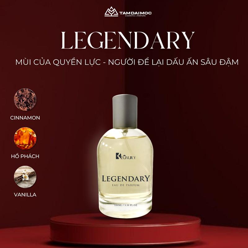Nước Hoa Nam LEGENDARY edp TAM ĐẠI MỘC 100ml - Hương Thơm Mạnh Mẽ Lịch Lãm