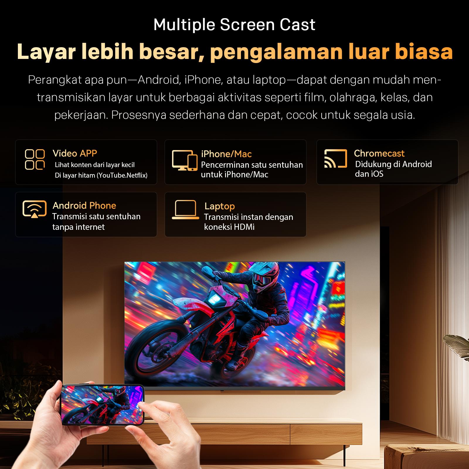 [indrabudimanlbs X COOCAA] COOCAA 32 inch Z55 TV 2K Google TV - 2K HDR 10 - Eye Care 5.0 - Dolby Audio - Multiple Screen Cast