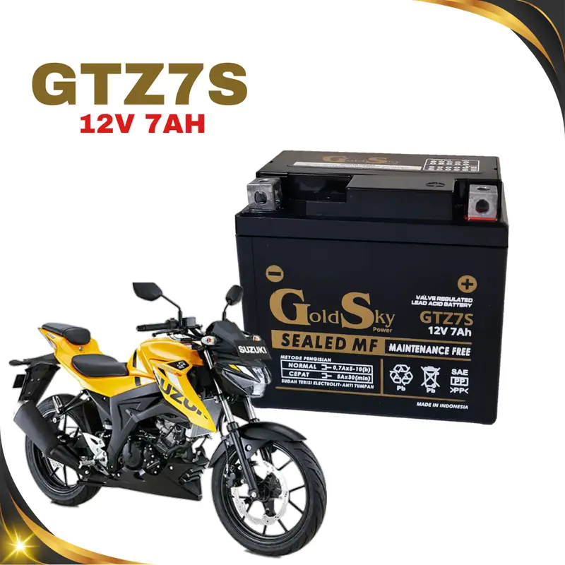 AKI KERING MOTOR GSX R150 SATRIA FU BURGMAN 125 GSX S150 GTZ7S GTZ6V YTZ6V GS GOLD SKY MF 4