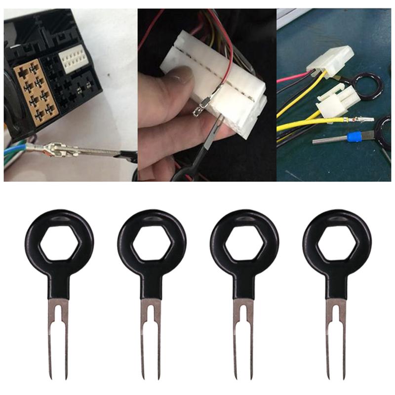 11PCS Automotive Plug Terminal Removal Tool Car Electrical Wire Crimp Connector Pin Extractor Kit Key Pin Removal Tool 3