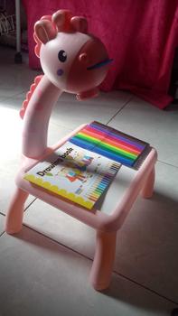 Product Review of Meja Belajar Projector Painting Meja menggambar Anak Mainan Furniture Edukasi Melukis Mewarnai Anak SPEEDS 025-3 from S**a 1