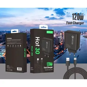 Charger INFNX 120W Hitam Fast Charging Satu set Adaptor + Kabel Casan Hp Support Semua tipe