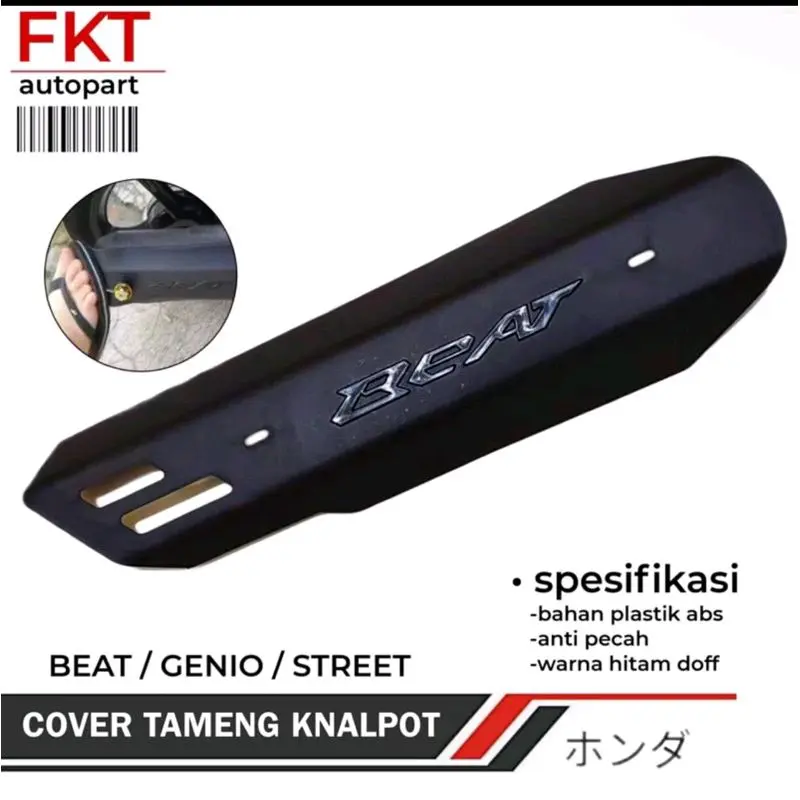 Cover Tameng Pelindung Tutup Knalpot  All Beat Fi Esp Old dan New - Anti Pecah