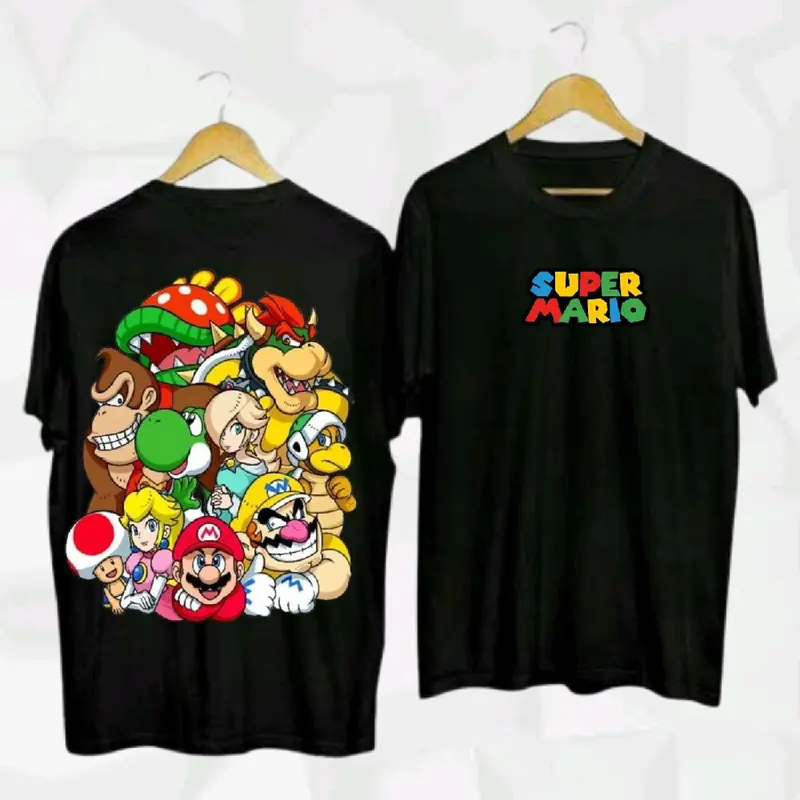 Baju Kaos Distro Pria Wanita Motif Mario N Friend/ Kaos Oblong Kece Kekinian / Tshirt Printing Terlaris Keren dewasa bajudistro 0