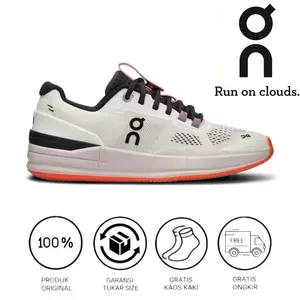 On Sneakers Men's Sepatu Tennis On Cloud The Roger Pro Clay White Lily (100%Authentic)