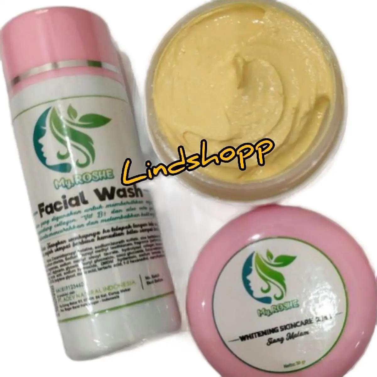Paket My roshe Skincare original 1000% tidak ori uang kembali glowing Wajah
