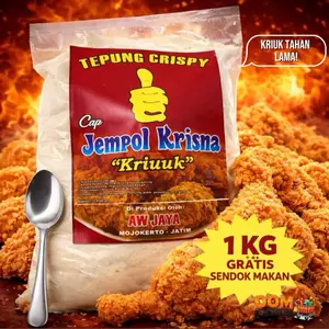 Tepung Crispy Ayam Kriuk 1KG Cap Jempol Krisna | Renyah Tahan Lama + Gratis Sendok