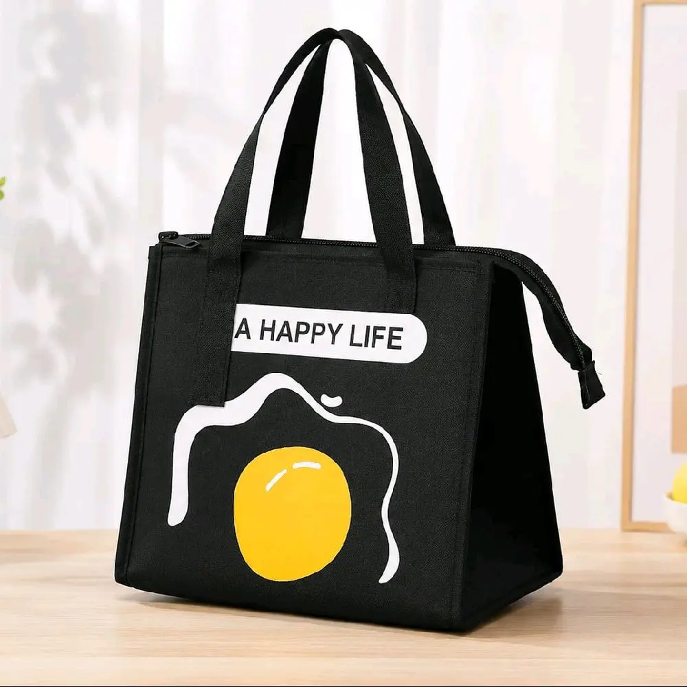[COD] Tas Bekal Lucu A Happy Life Gambar Telur