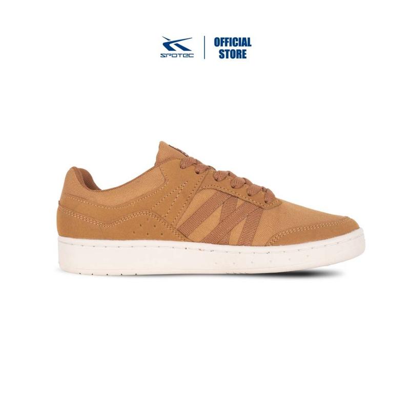 Spotec Sneakers Tetra Sepatu Sneakers Pria Wanita - Coklat Tua Putih 1