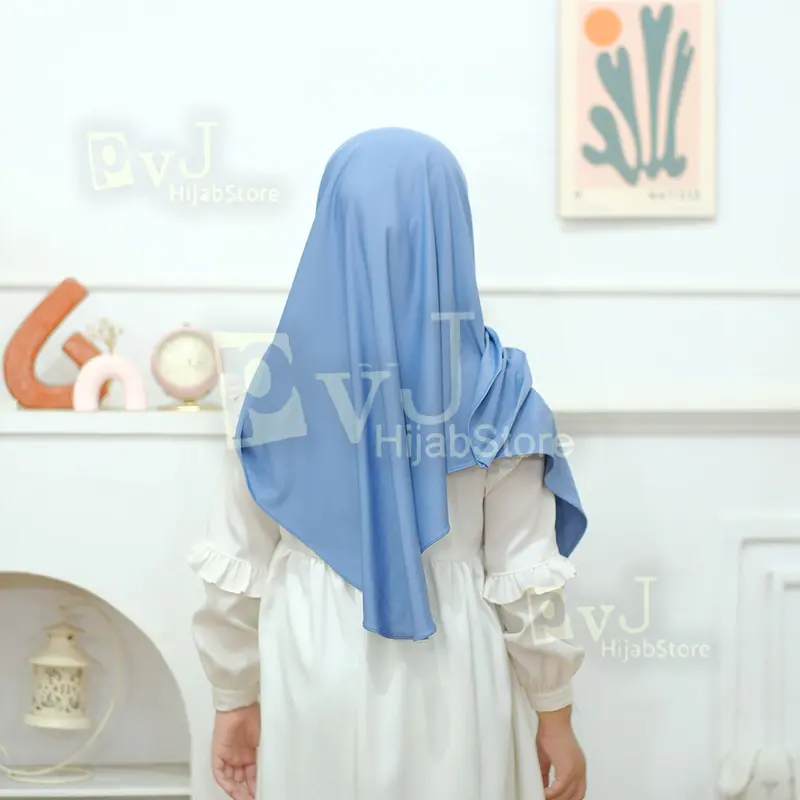 Hijab Segitiga Instan Jersey Anak Remaja 7 - 13 Tahun | Jiilbab Segitiga  Instan Jersey Anak Remaja Variasi Muslim Variasi 5