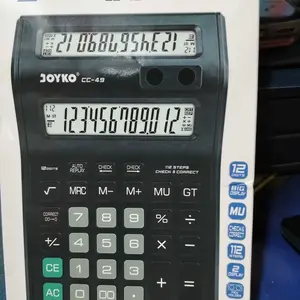 [JIB] BAYAR DI TEMPAT JOYKO CC-49 Calculator 2 Display Layar LCD / Kalkulator 12 Digits CC49