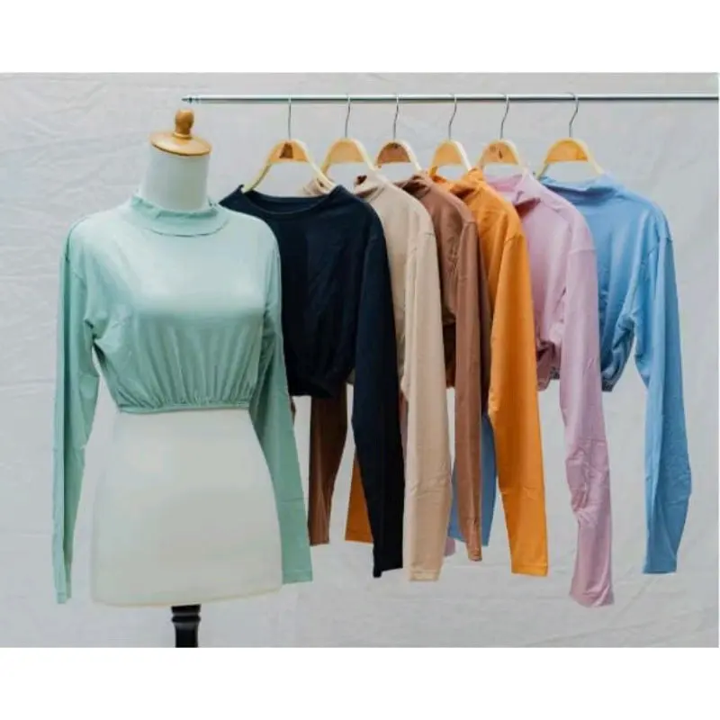 Manset Croptop Turtleneck / Manset India Lengan Panjang 2