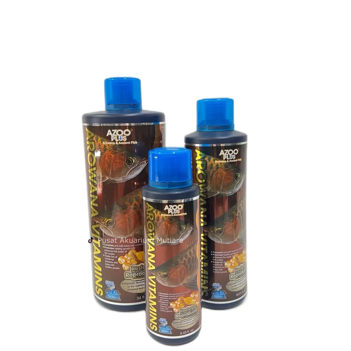 AZOO PLUS Arowana Vitamins for Arowana Aquarium Fish 250ML / 500ML / 1L