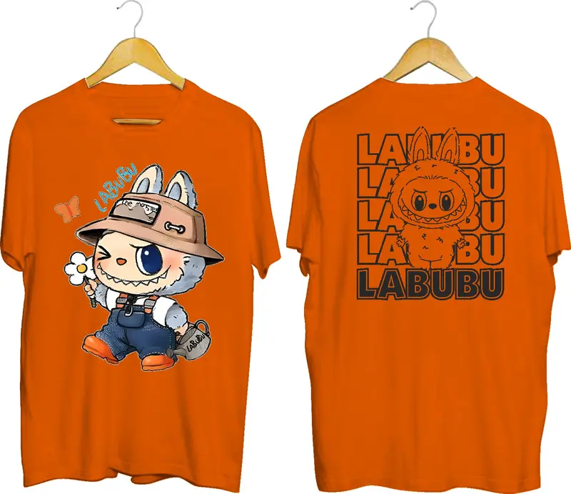 Kaos Atasan oblong cewe Lengan pendek Kaos oblong / Kaos Wanita Sablon Labubu / Kaos Oblong/ Baju Kaos Tshirt/ Tshirt wanita/ Tshirt cewek 2