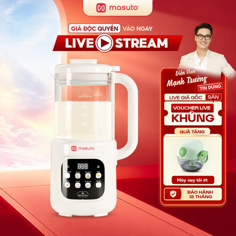 Máy Làm Sữa Hạt AI Biết Nói Masuto MSLOVESMART - Phiên bản cao cấp: Trợ lý…