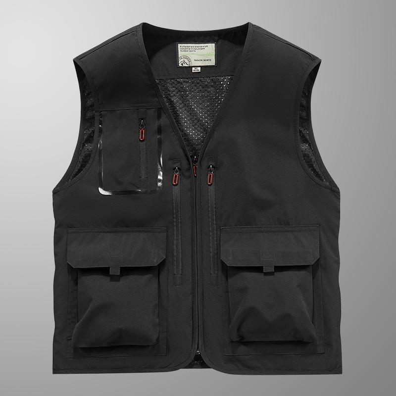 Product Introduction of Men's Vest Sleeveless Casual Outdoor Mountaineering Fishing Vest Breathable Waterproof Vest Jacket M-6XL 20