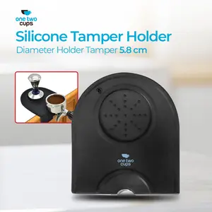 One Two Cups Silicone Holder Mat Tamper Kopi Espresso Barista - 0310 High Quality