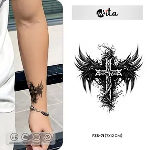stiker Tato temporer premium semi permanen tattoo fruit ink tatto salib tatoo temporary