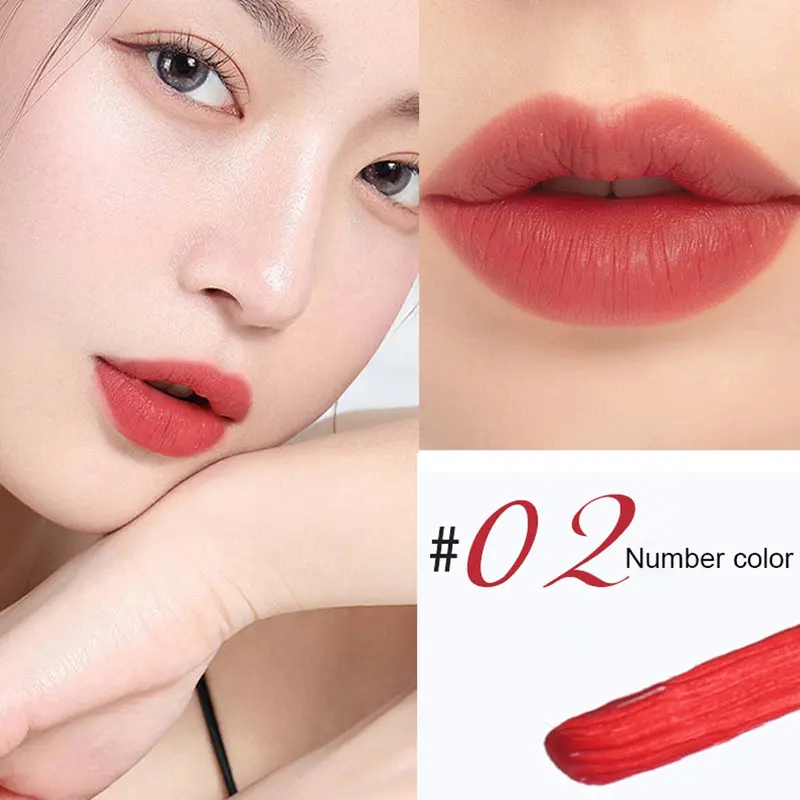 8pcs Bộ Trang Điểm Hàng Ngày, Son Kem Bóng Nhung Mờ , Phấn Má Hồng Dạng Bột Nguyên Chất, Phấn Mắt Chín Màu, Bộ Cọ Trang Điểm, Màu Đen Mắt Bền, Kẹp Lông Mi, Chì Kẻ Mày Tự Nhiên, Bút Kẻ Mắt Bộ trang điểm cho phụ nữ Mỹ Phẩm 1