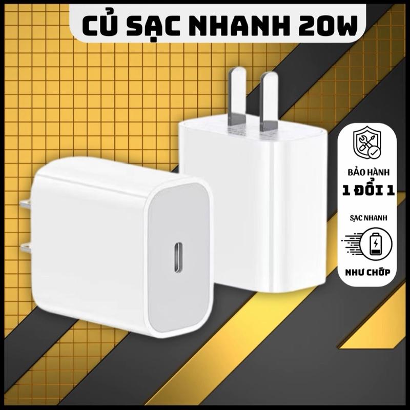   Củ Sạc Lẻ  KHÔNG KÈM CÁP  Nhanh 20W chính hãng dành cho ip an toàn cho đt từ ip6-15prm 