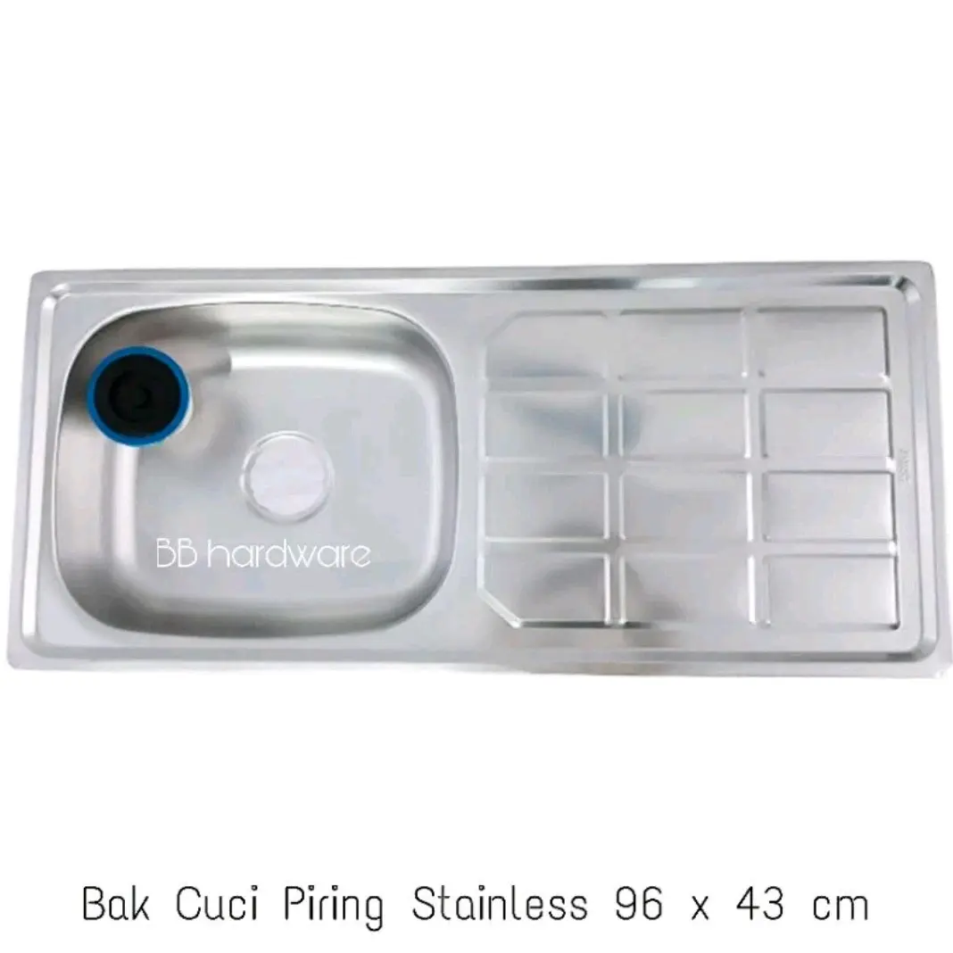 BAK CUCI PIRING 1 LUBANG 96x43 FORTEC + BONUS AFUR