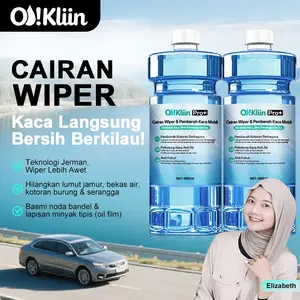 Okliin Cairan Wiper Mobil Okliin iclean – Pembersih Kaca Anti Minyak & Anti Kabut, 7 Lapis Penyaringan, Cairan Ultrapure, Aman Tanpa Korosi, Membantu Memperpanjang Umur Karet Wiper