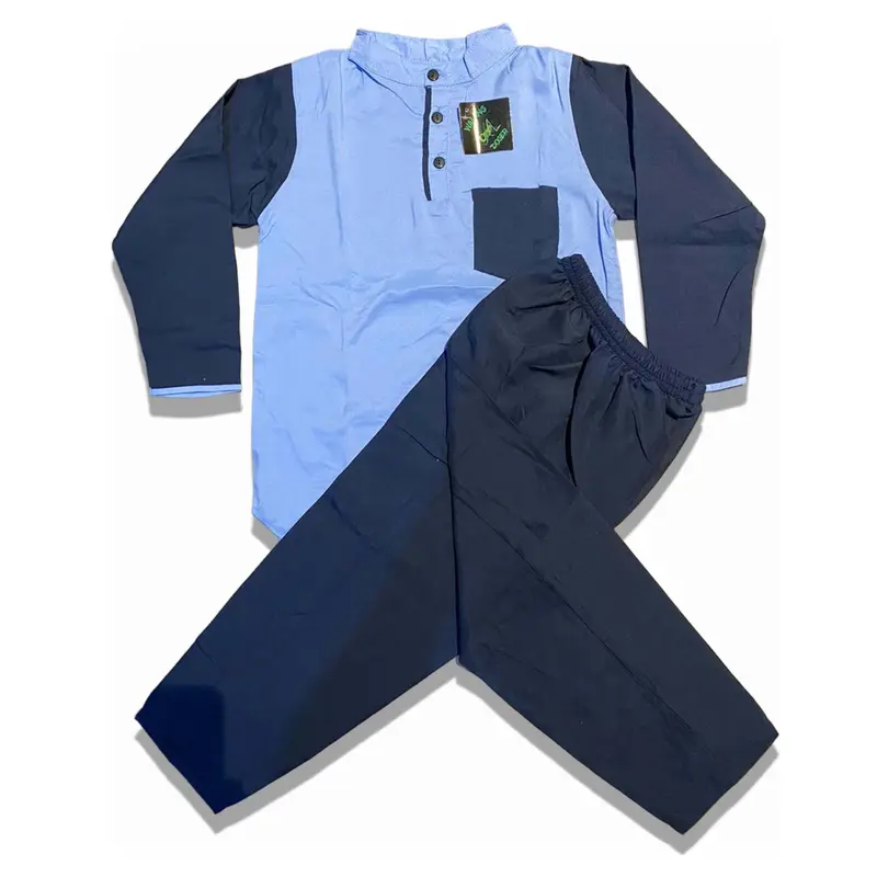Baju Koko Anak Kombinasi Warna Ala Pakistan - Micro Soft Premium - Muslim 3